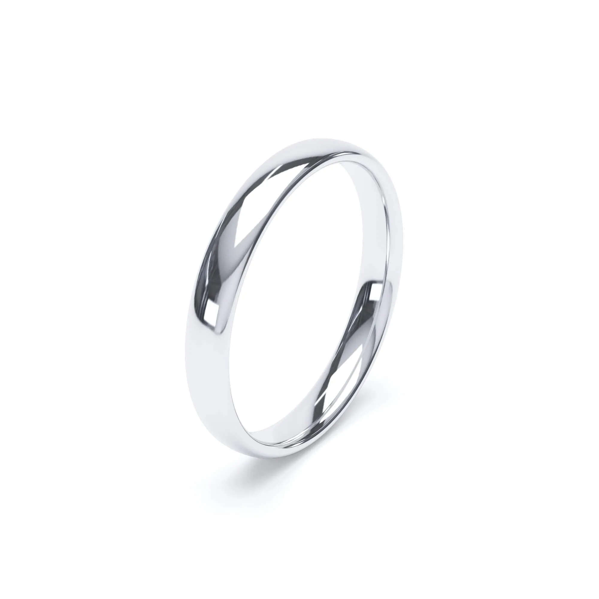 - Regular Court Profile Plain Wedding Ring Platinum