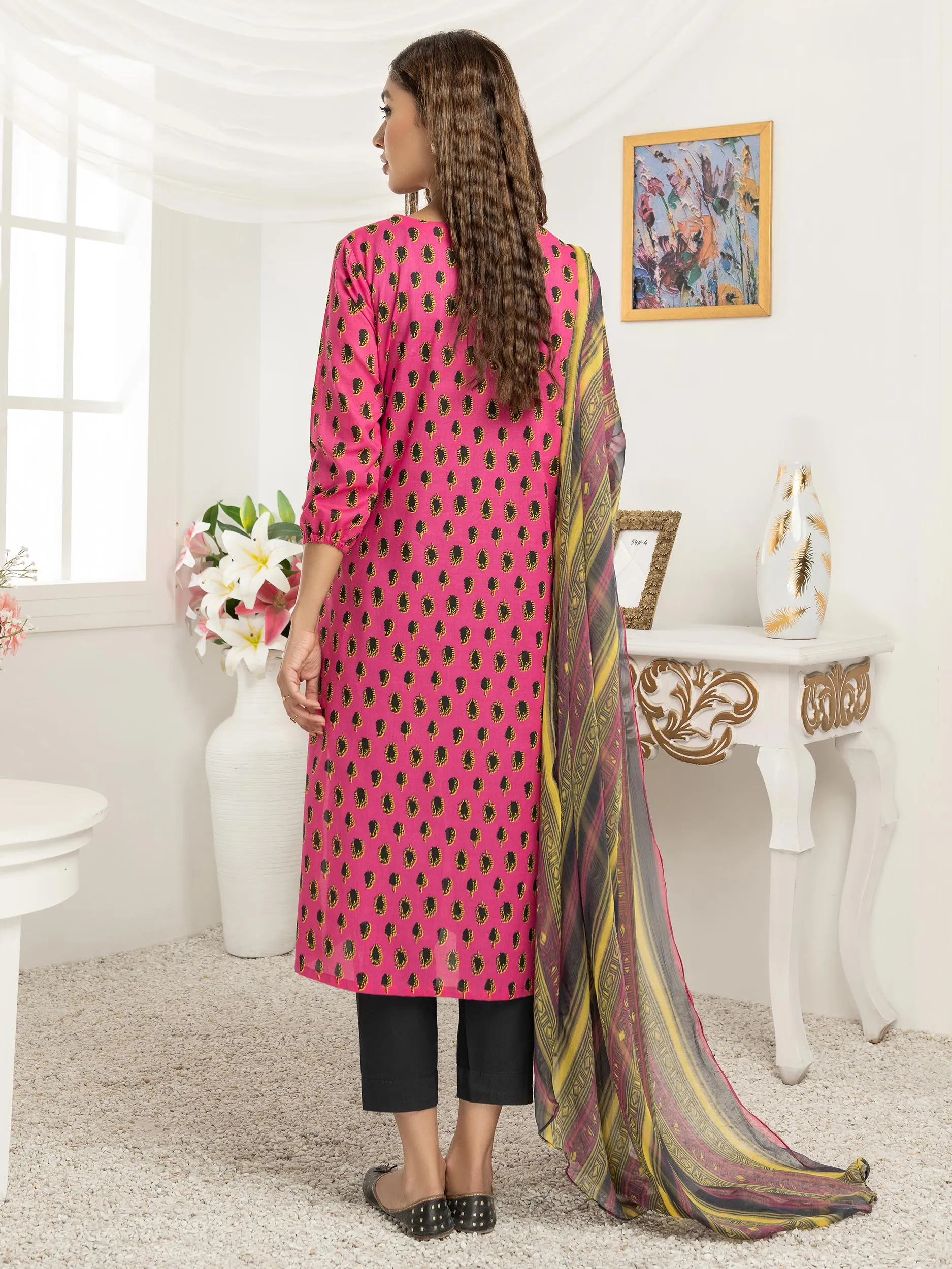 2 Piece Lawn Suit-Printed (Unstitched)