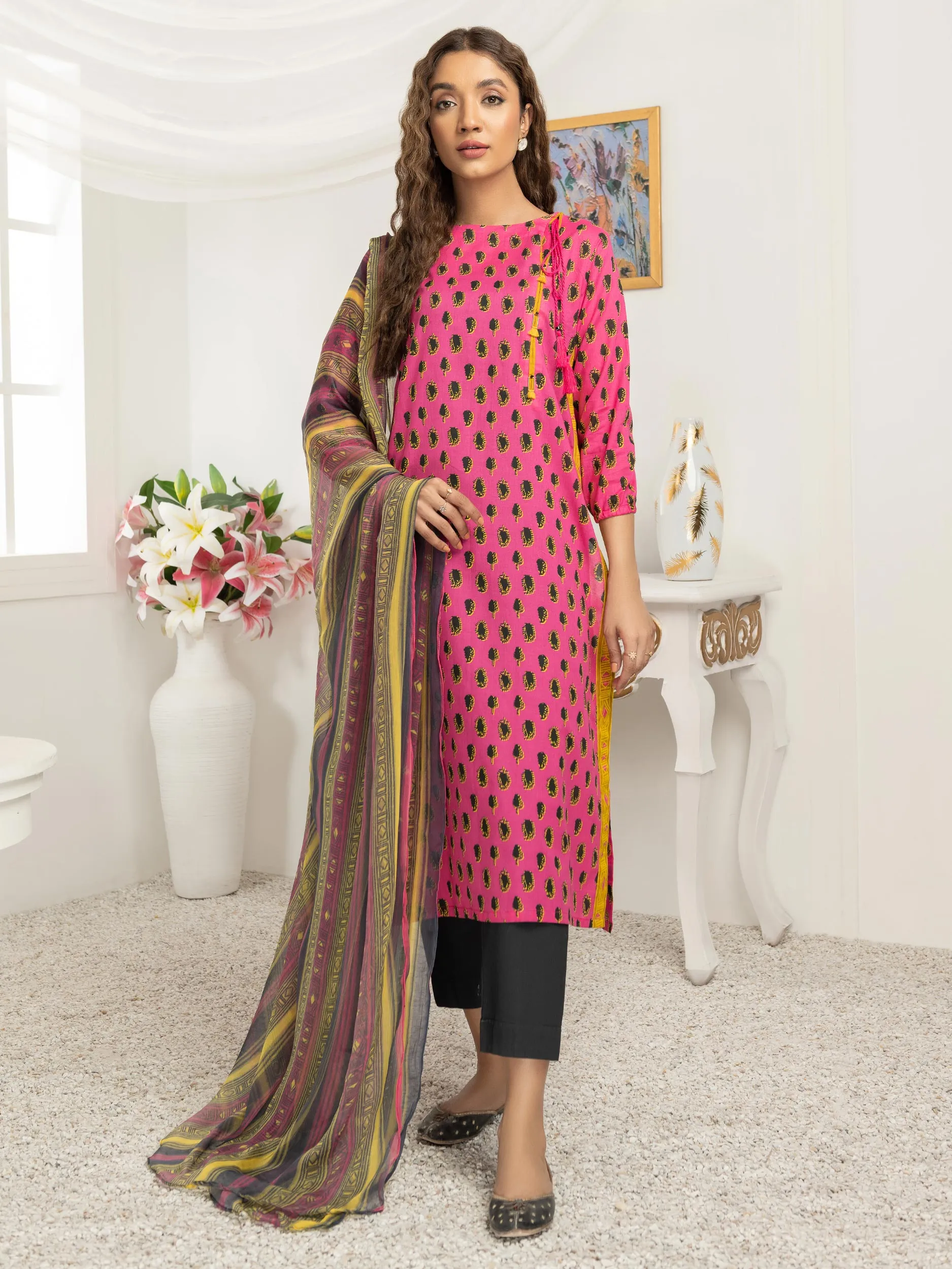 2 Piece Lawn Suit-Printed (Unstitched)