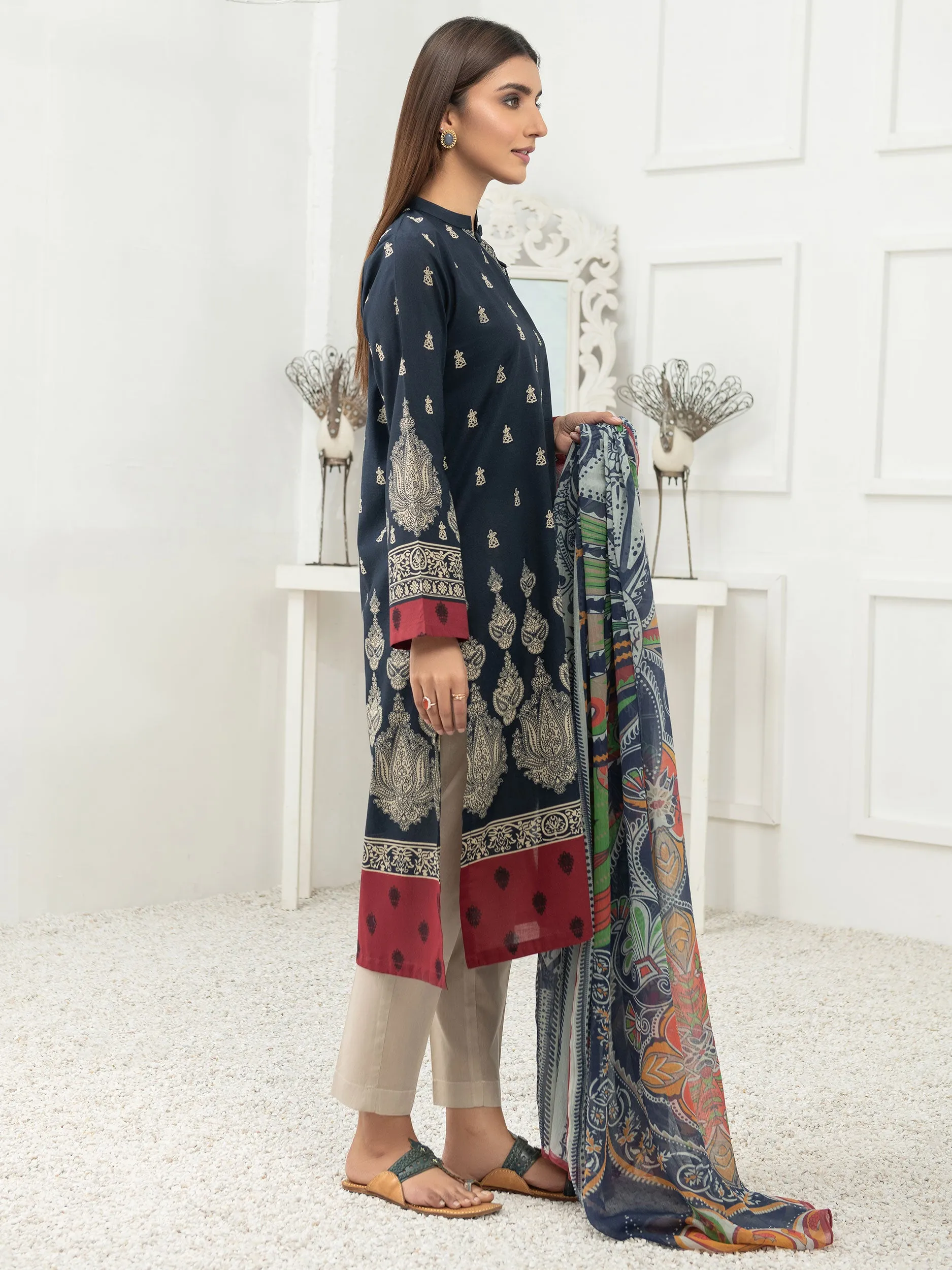 2 Piece Lawn Suit-Printed (Unstitched)