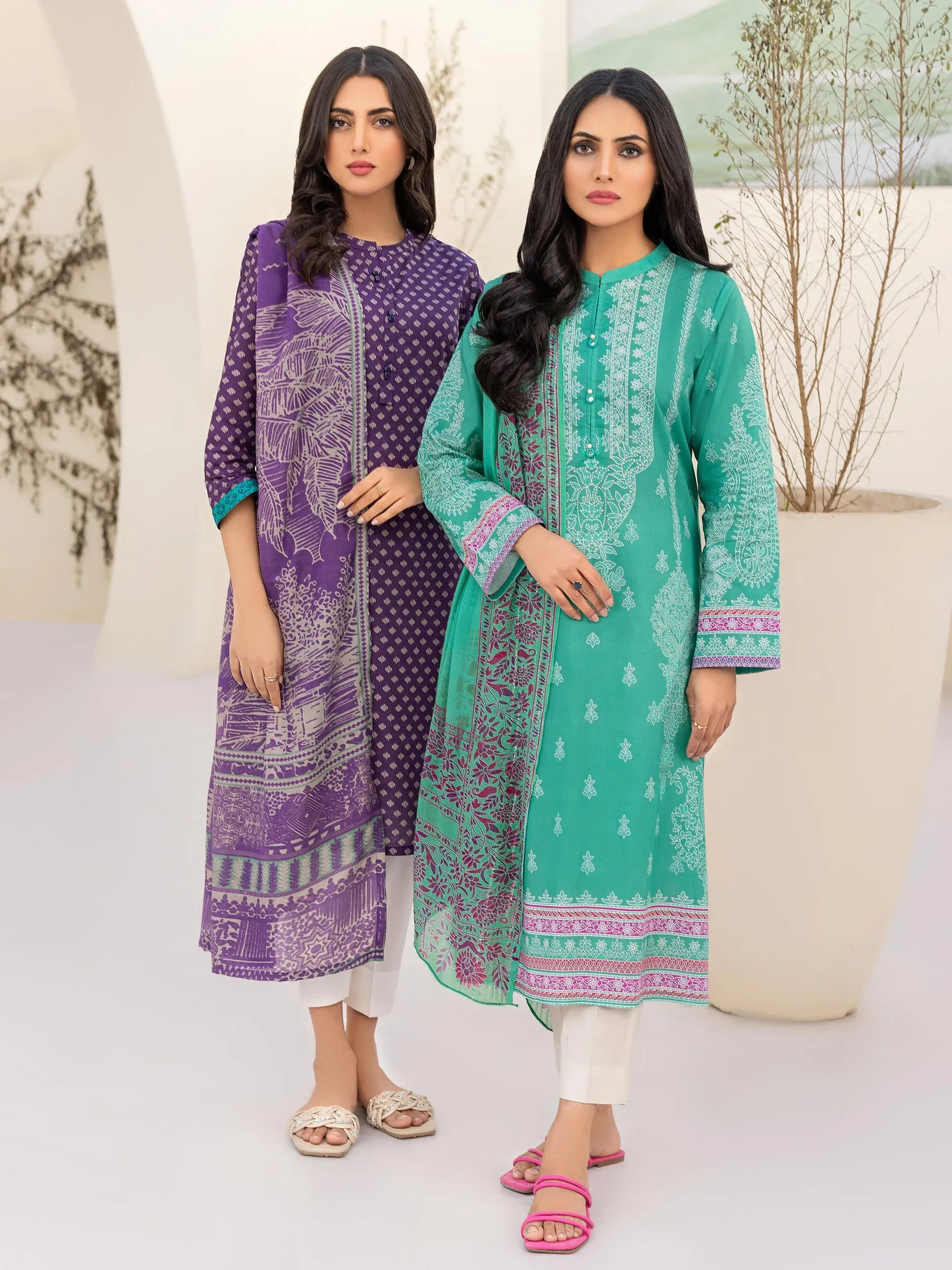 2 Piece Lawn Suit-Printed(Unstitched)