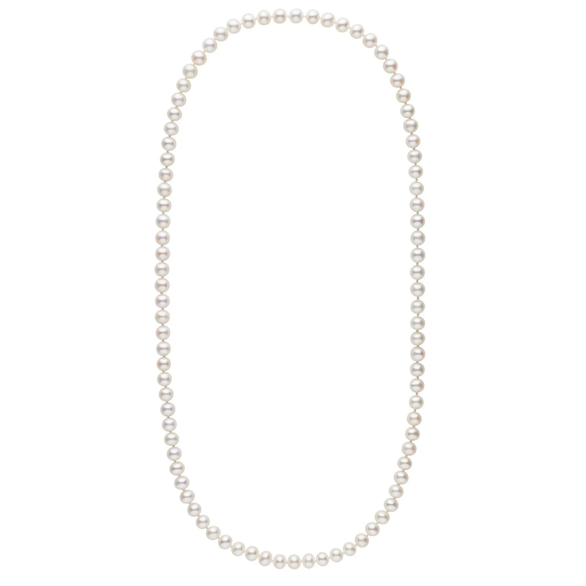 26-inch 7.5-8.0 mm AA  White Freshwater Pearl Necklace