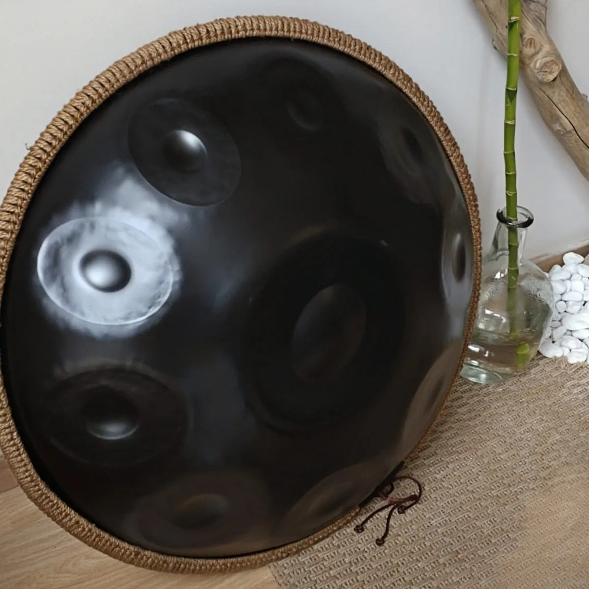 440HZ Steel Tongue Drum Percussion Instrument Handpan Drum in D Minor 10 Notes