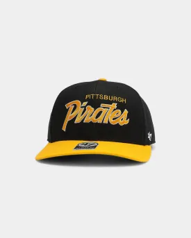 47 Brand Men's Pittsburgh Pirates Script MVP DP Snapback Black/Gold