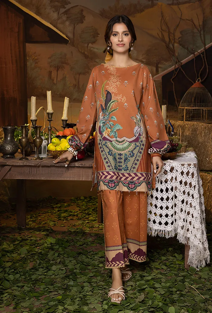 A La Mode by Humdum Unstitched Printed Lawn 2 Piece Suit AM-02