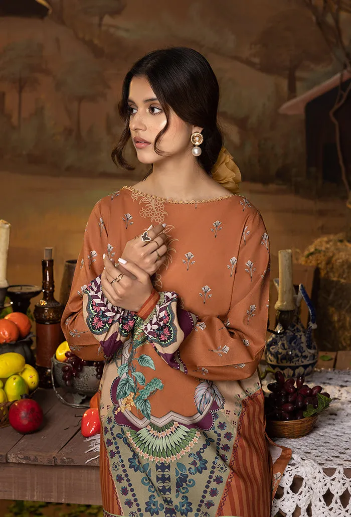 A La Mode by Humdum Unstitched Printed Lawn 2 Piece Suit AM-02