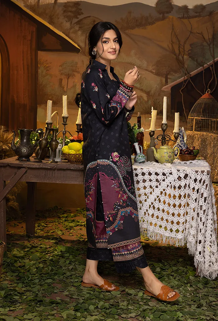 A La Mode by Humdum Unstitched Printed Lawn 2 Piece Suit AM-10