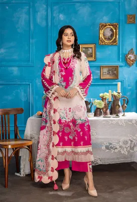 Aangan by Humdum Digital Printed Lawn Unstitched 3Pc Suit AG-02