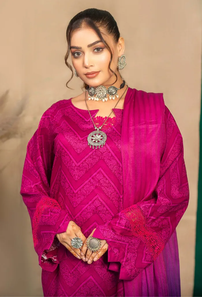 Aangan by Humdum Printed Lawn Unstitched 3Pc Suit D-08