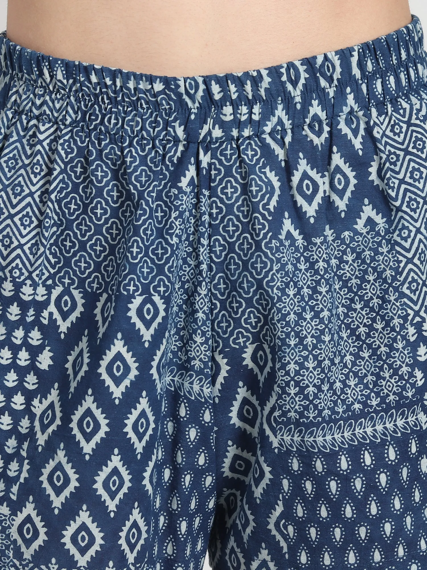 Adolf Block Printed Cotton Shorts