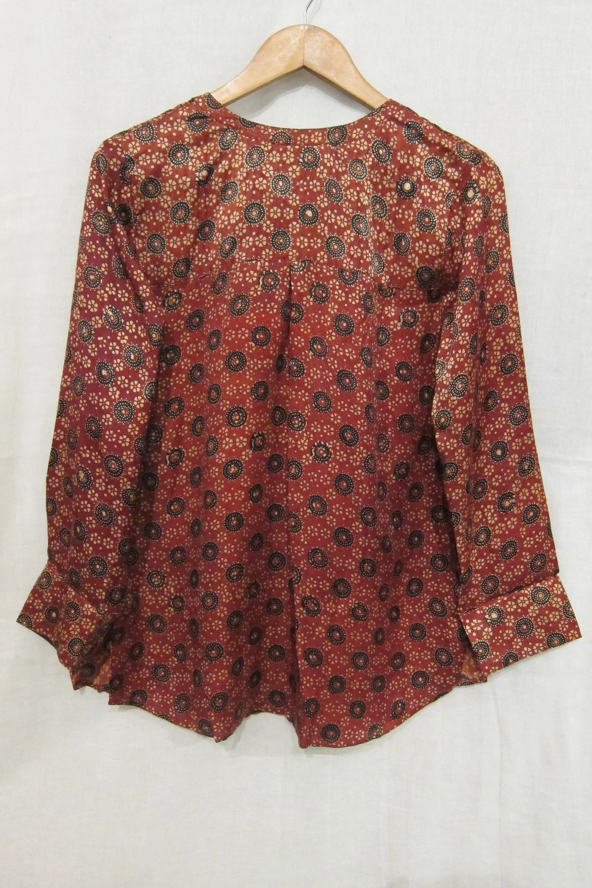 Ajrakh printed button-down shirt