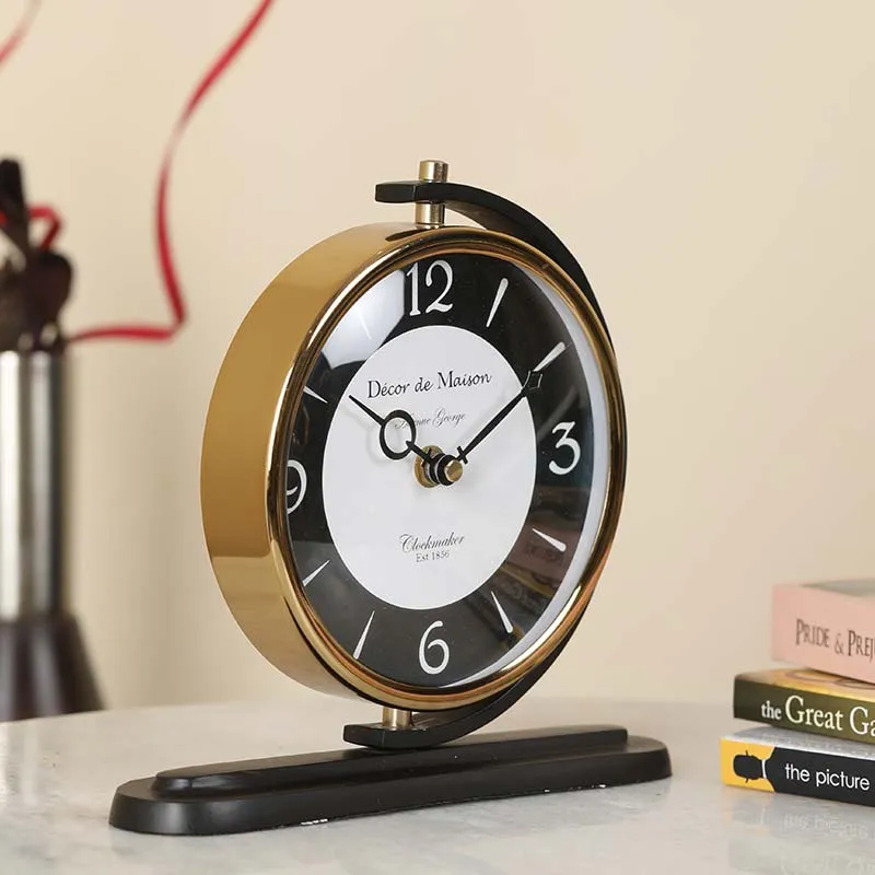 Aleksi Table Clock | Multiple Colors | 9 x 2 x 8 inches