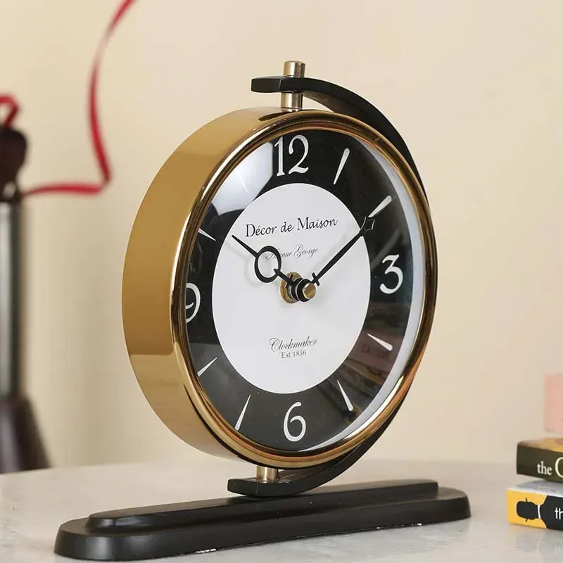 Aleksi Table Clock | Multiple Colors | 9 x 2 x 8 inches