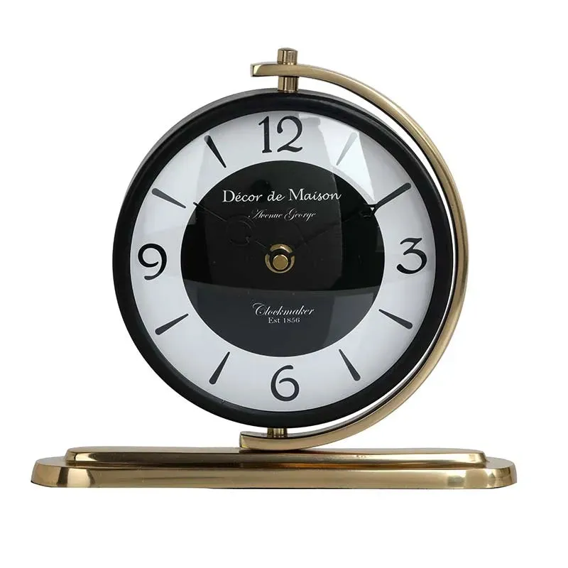 Aleksi Table Clock | Multiple Colors | 9 x 2 x 8 inches