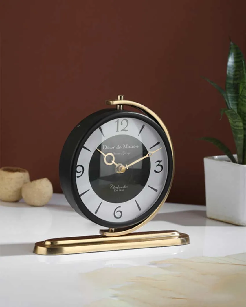 Aleksi Table Clock | Multiple Colors | 9 x 2 x 8 inches