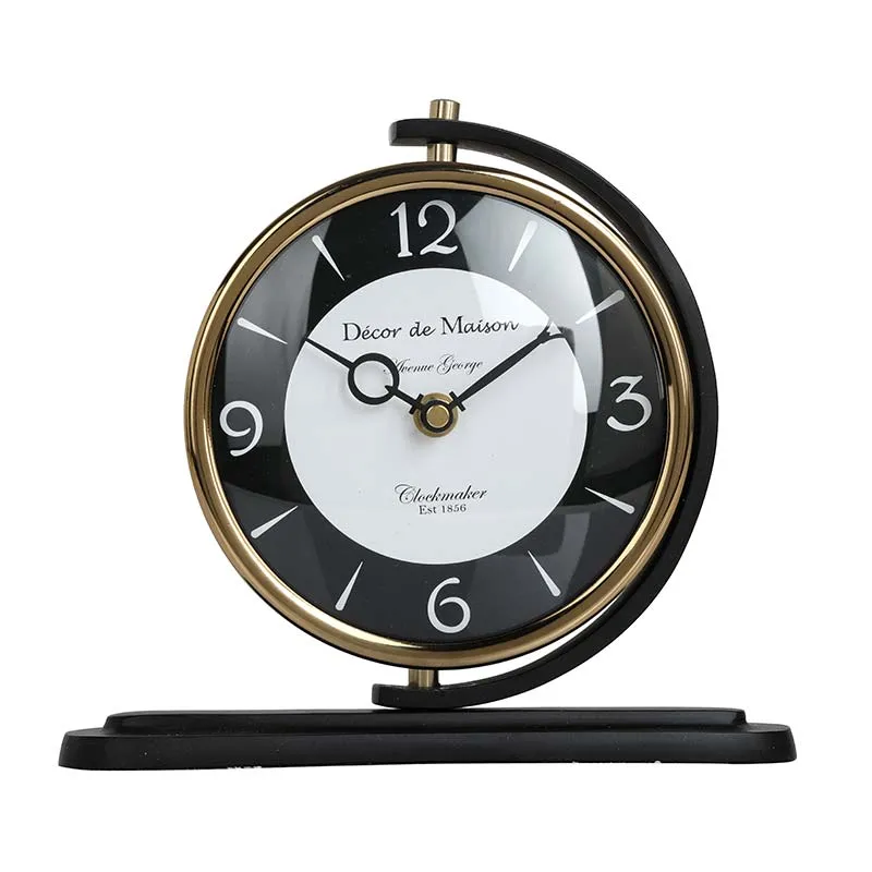 Aleksi Table Clock | Multiple Colors | 9 x 2 x 8 inches