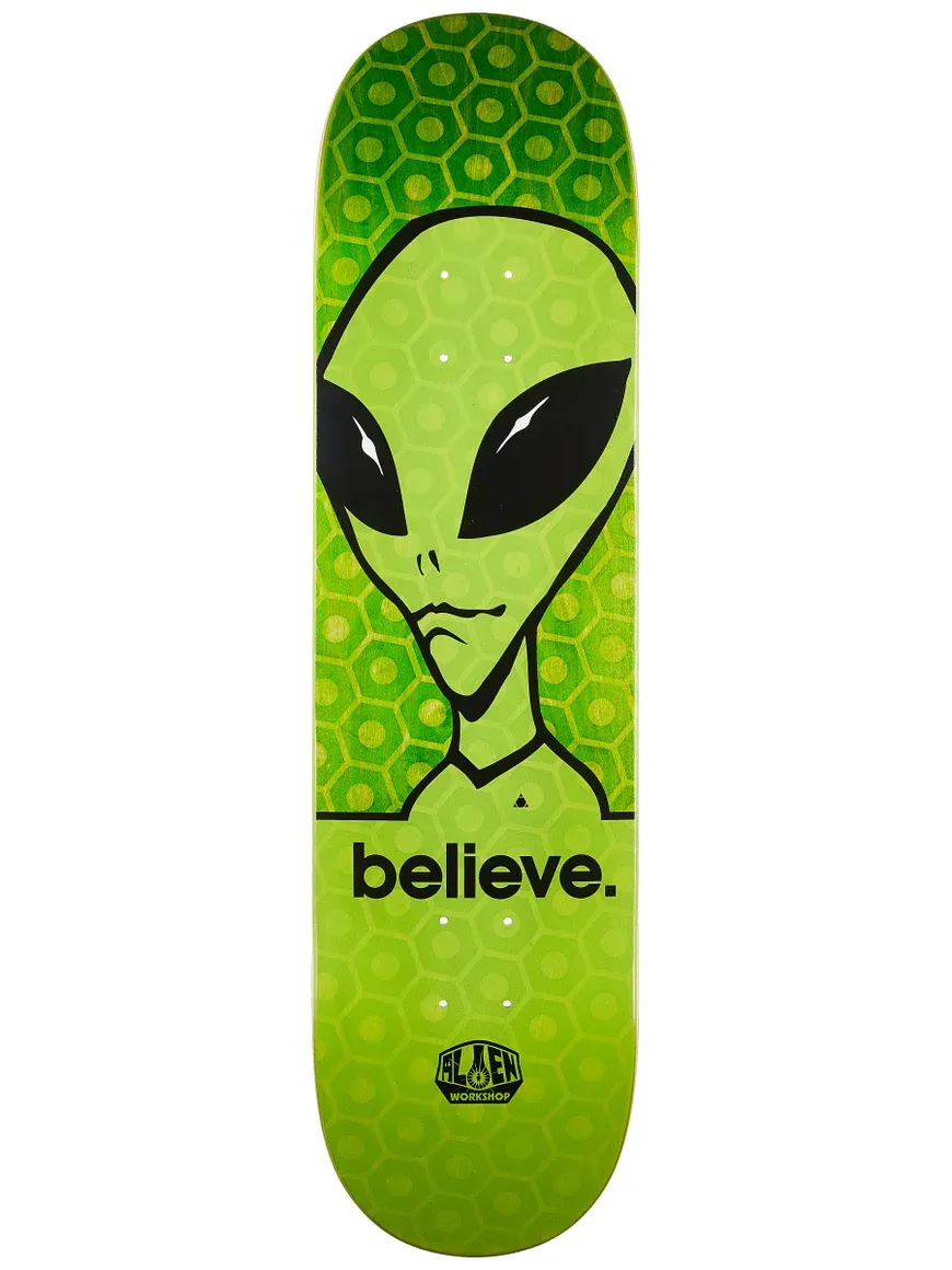 Alien Workshop Believe Hexmark Duo-Tone Deck 8.25 (Green)