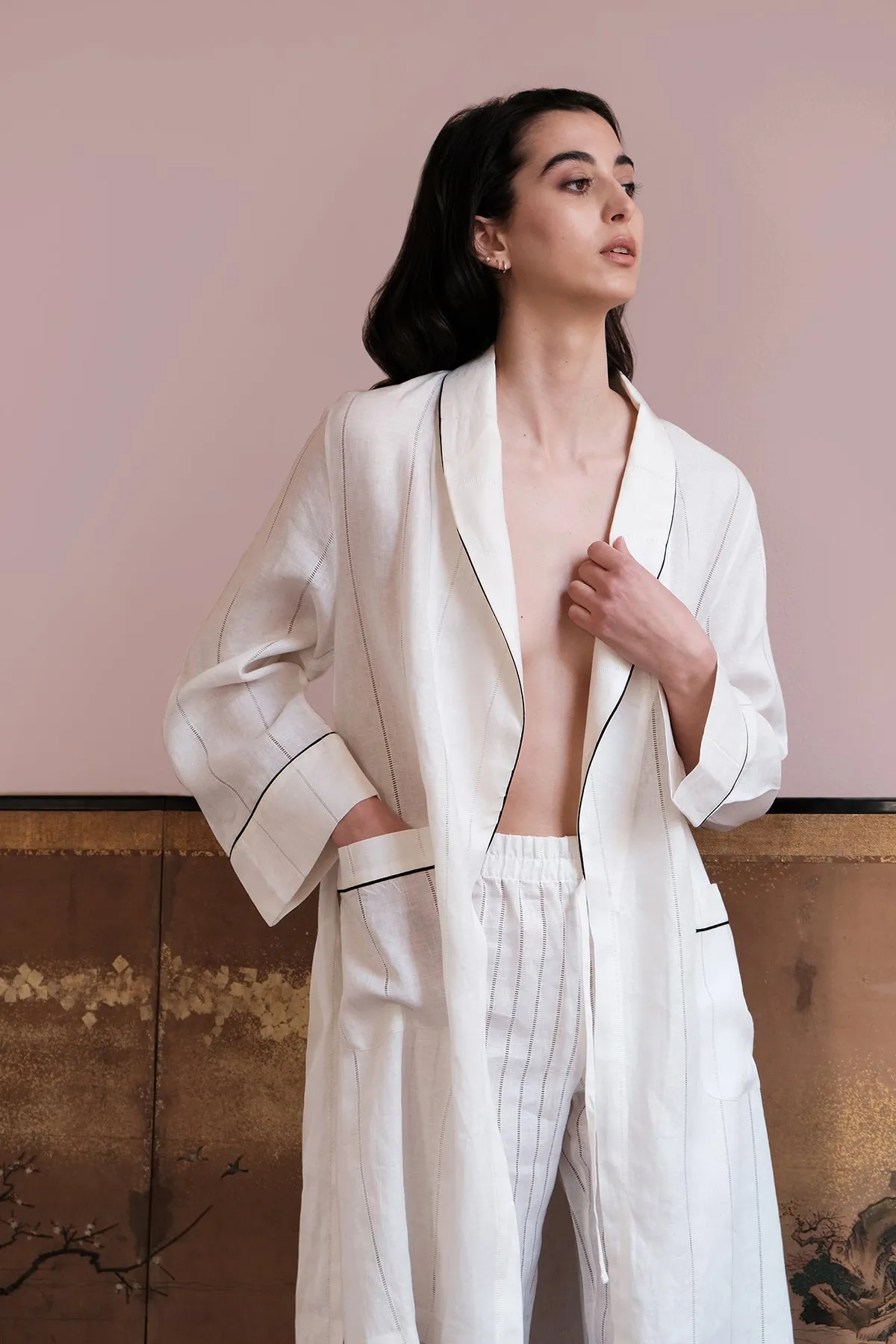 ALIX LINEN ROBE