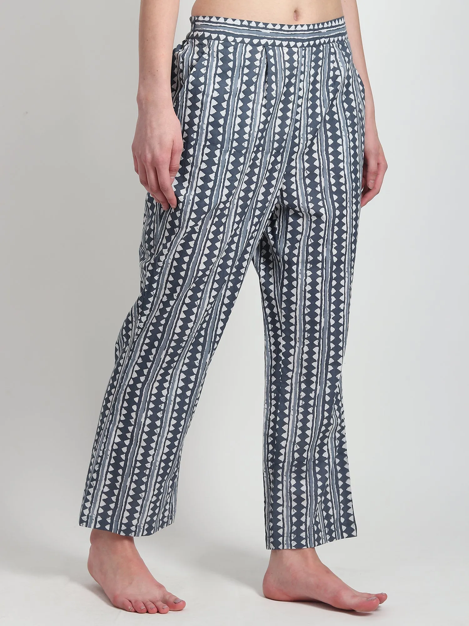 Alyson Block Printed Cotton pants