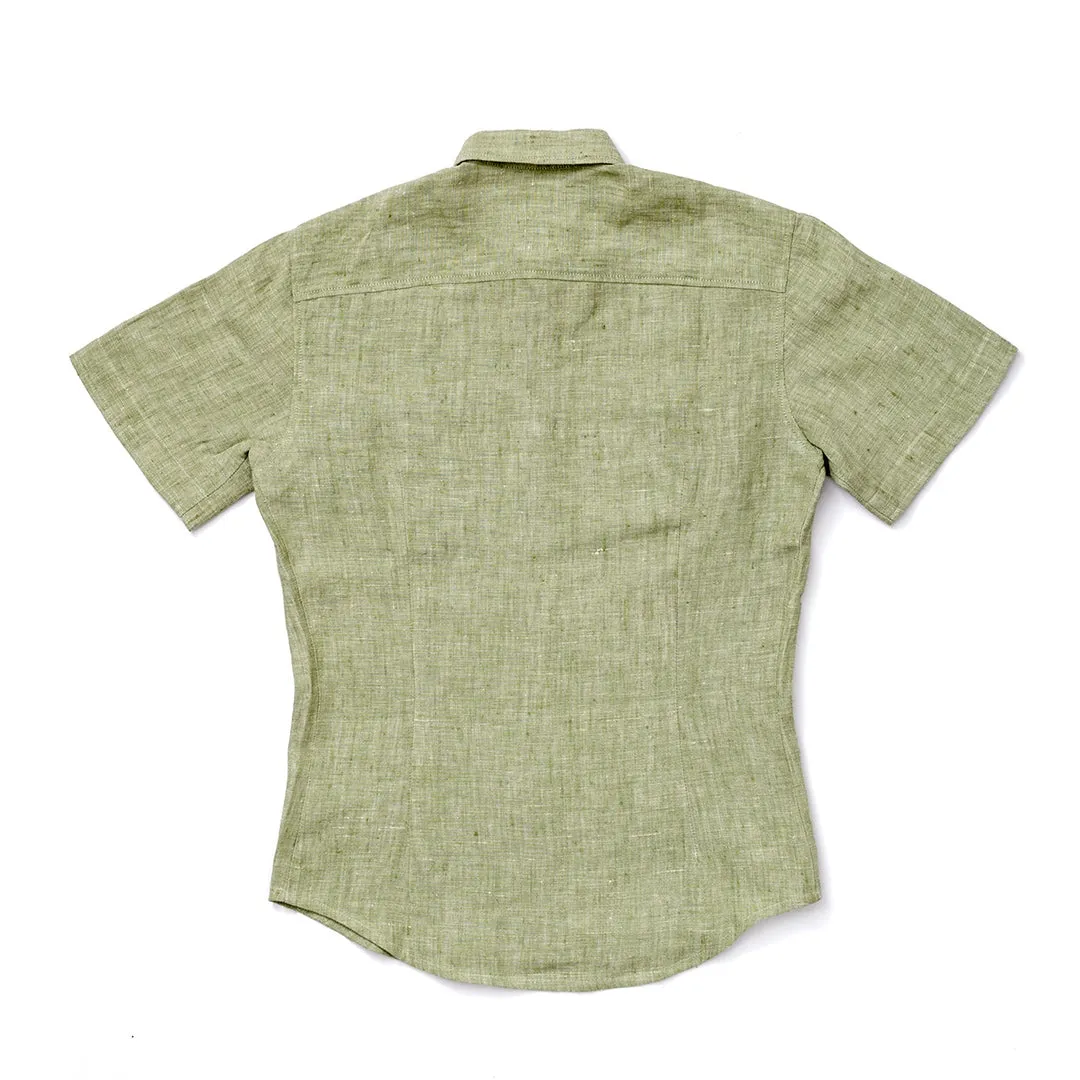 AMSTERDAM Slim-Fit Short-Sleeve 100% Organic Hemp Shirt