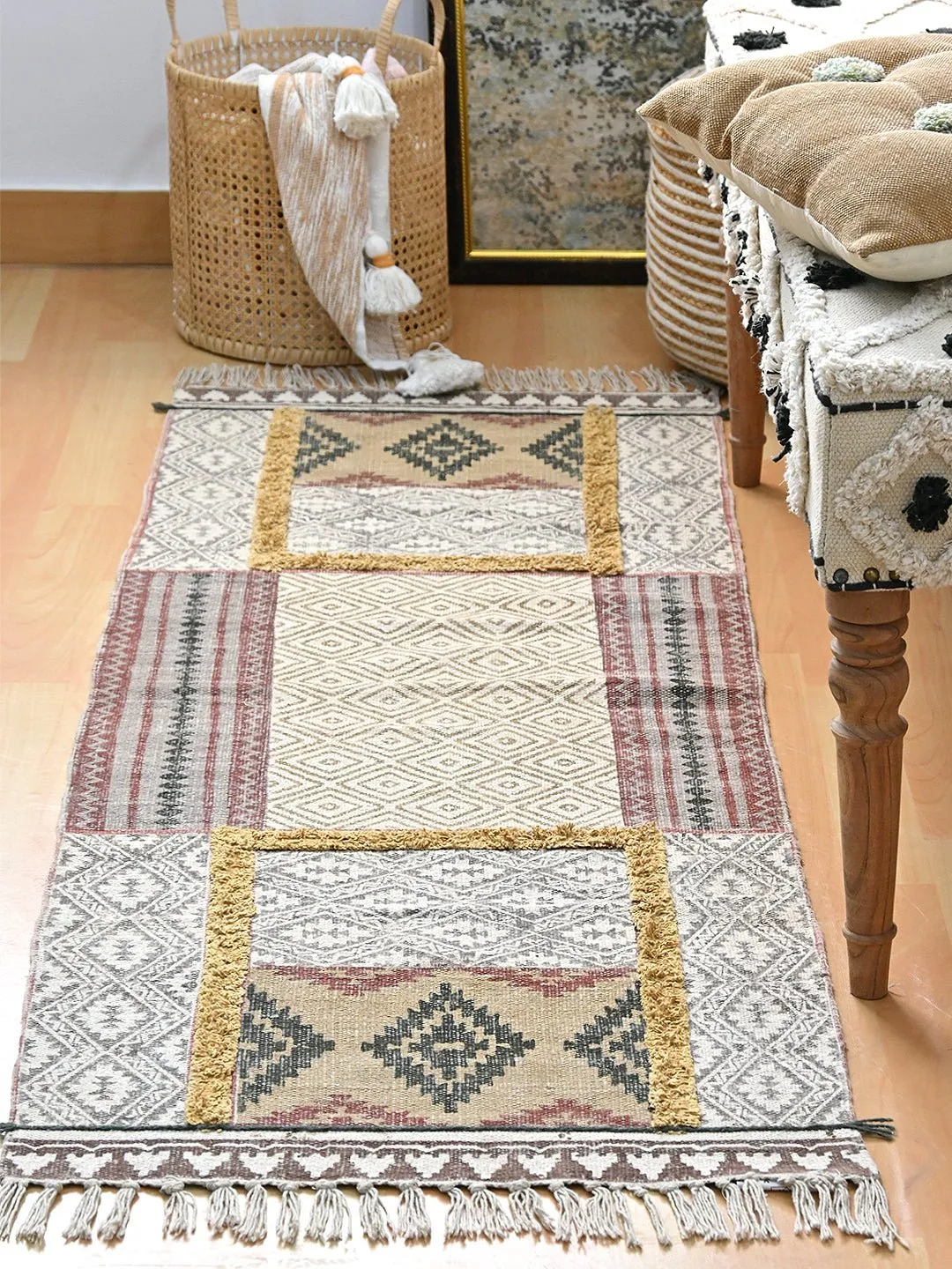 AURO -BLOCK PRINTED FLOOR RUNNER