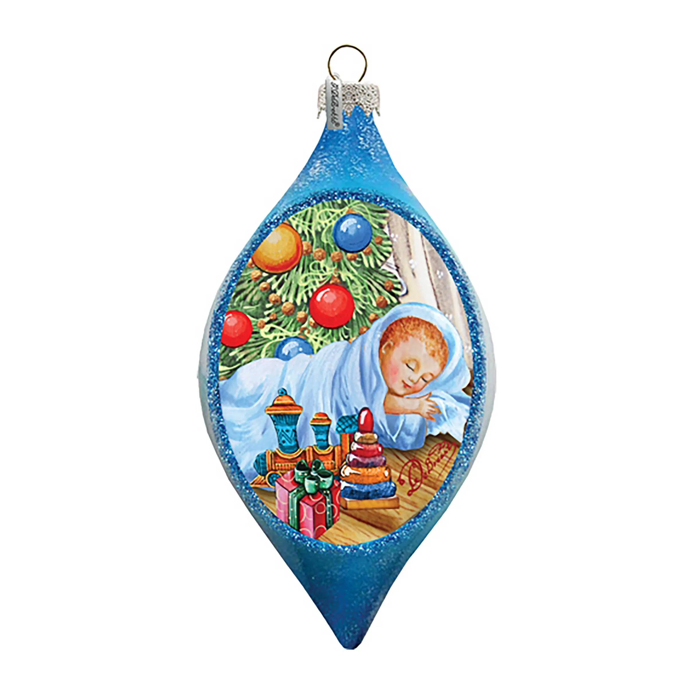 Baby 1st Christmas Drop Glass Ornament by G. DeBrekht - Christmas Décor - 757-033