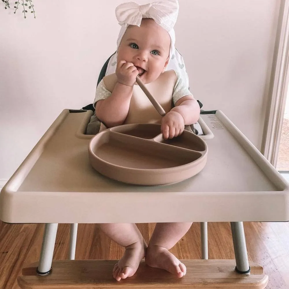 Baby Top Knot Double Bow Headband Grey