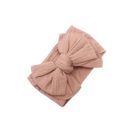 Baby Top Knot Double Bow Headband Sienna