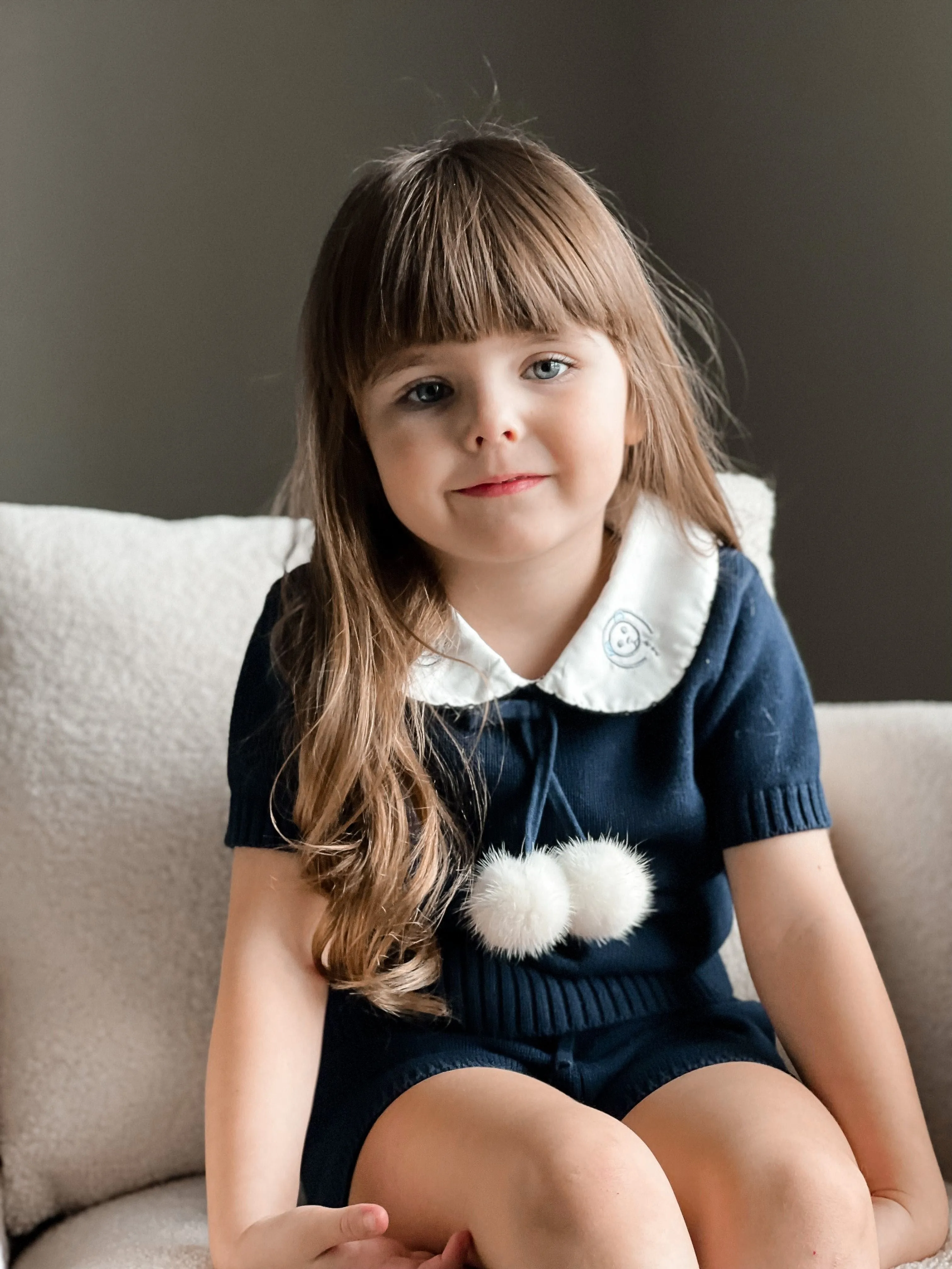 Billie Navy Knit Top and Shorts Set