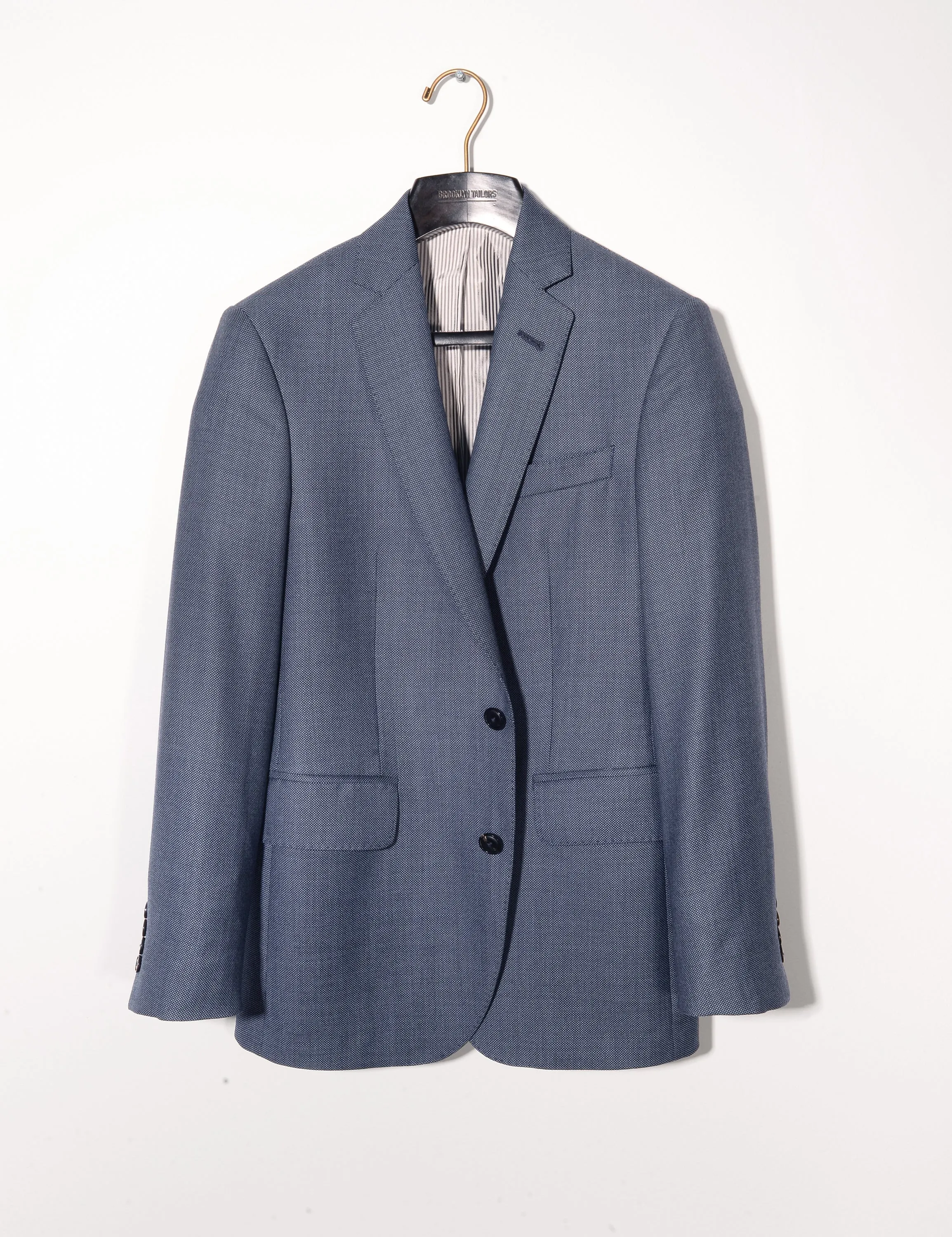 BKT50 Tailored Jacket in Birdseye Weave - Steel Blue