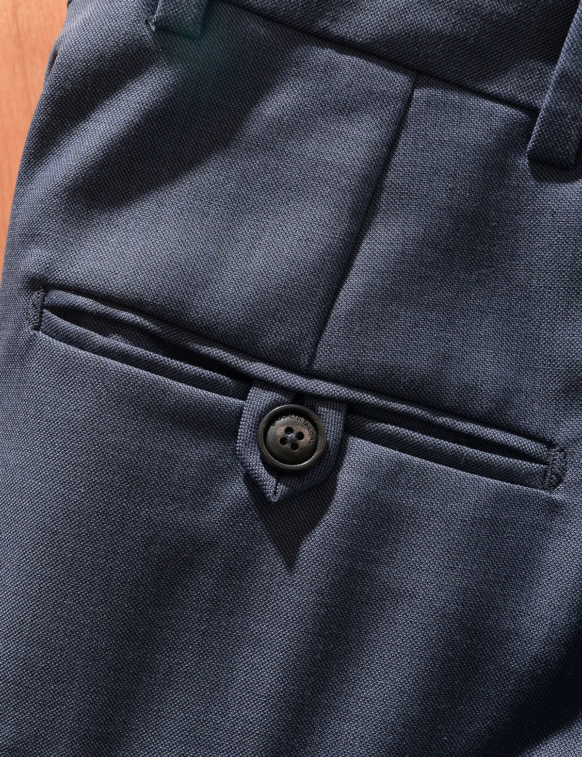 BKT50 Tailored Trousers in Wool Sharkskin - Haze Blue