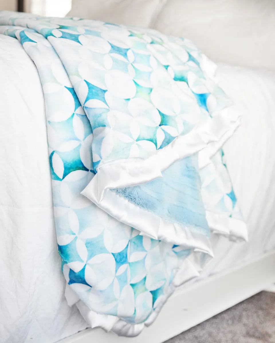 Blue Pinwheel Blanket