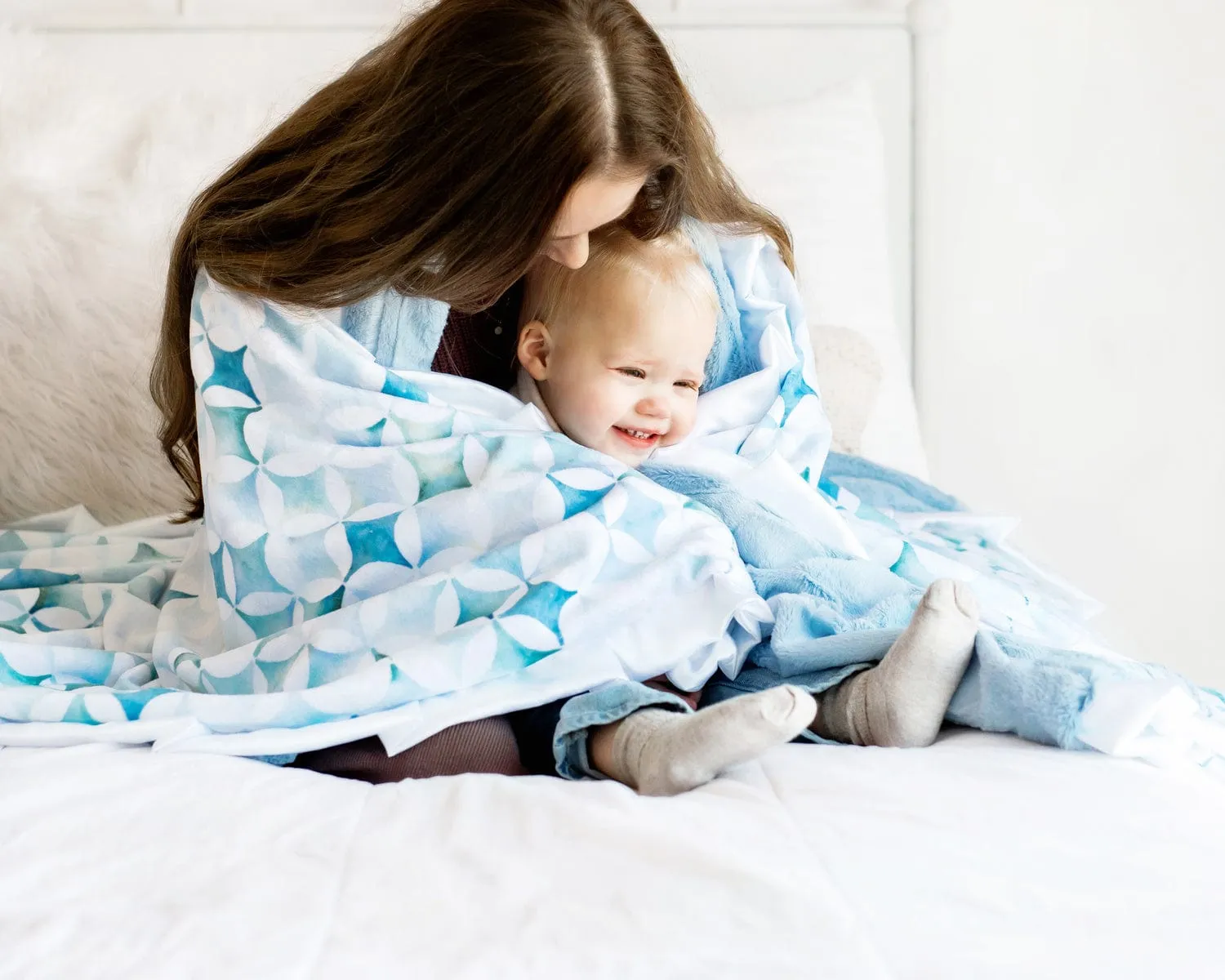 Blue Pinwheel Blanket