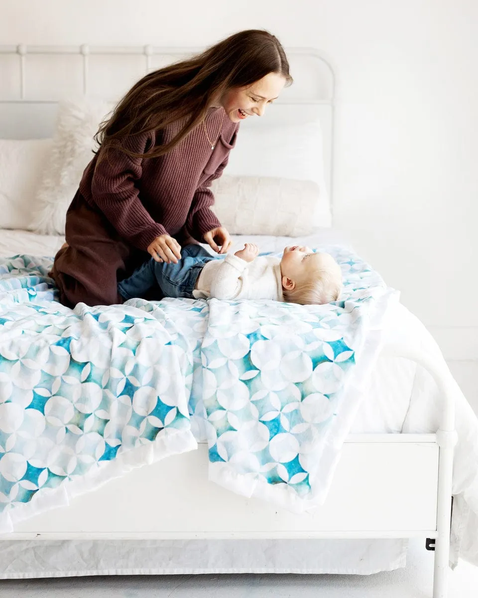 Blue Pinwheel Blanket