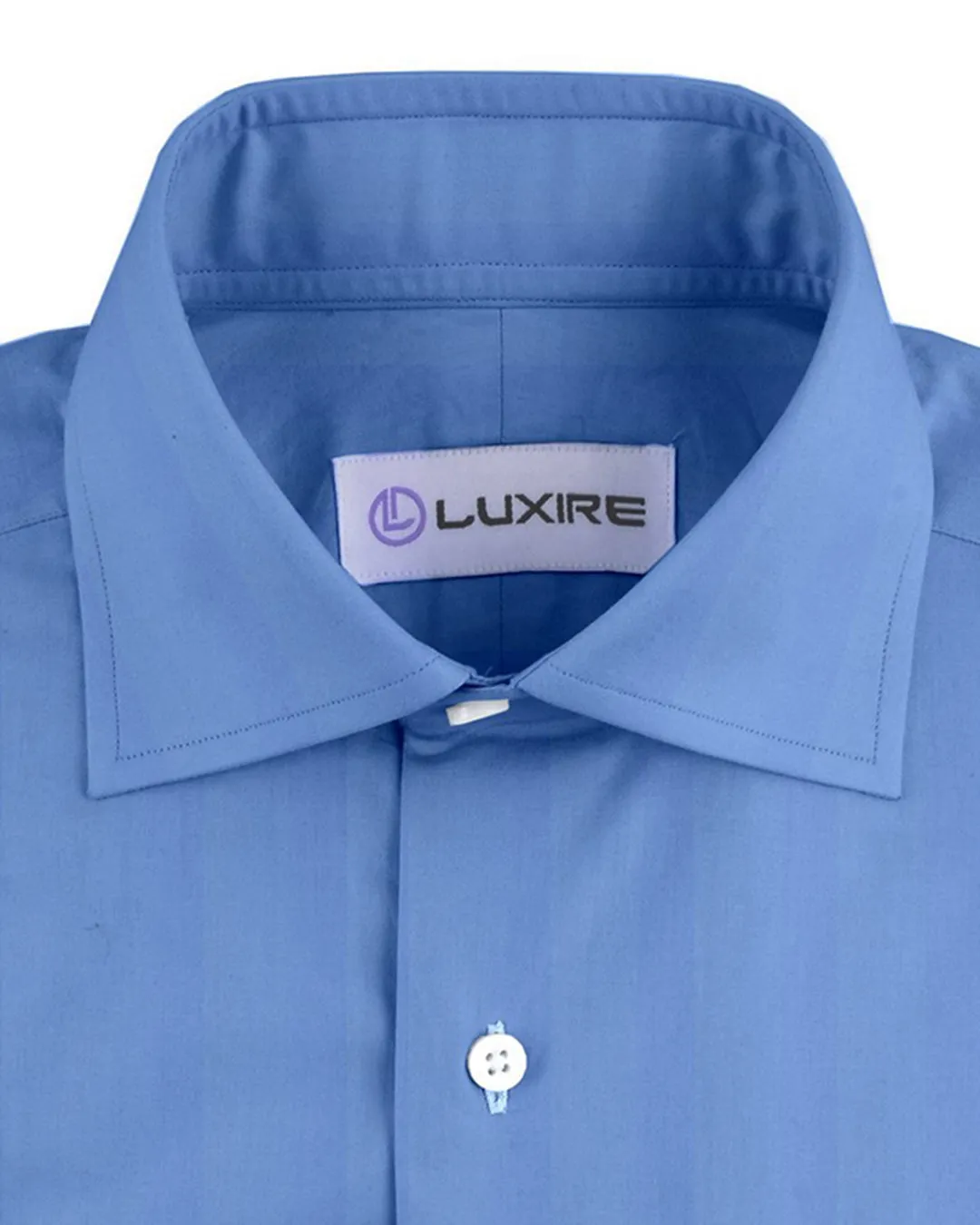 Blue Satin Dress Shirt