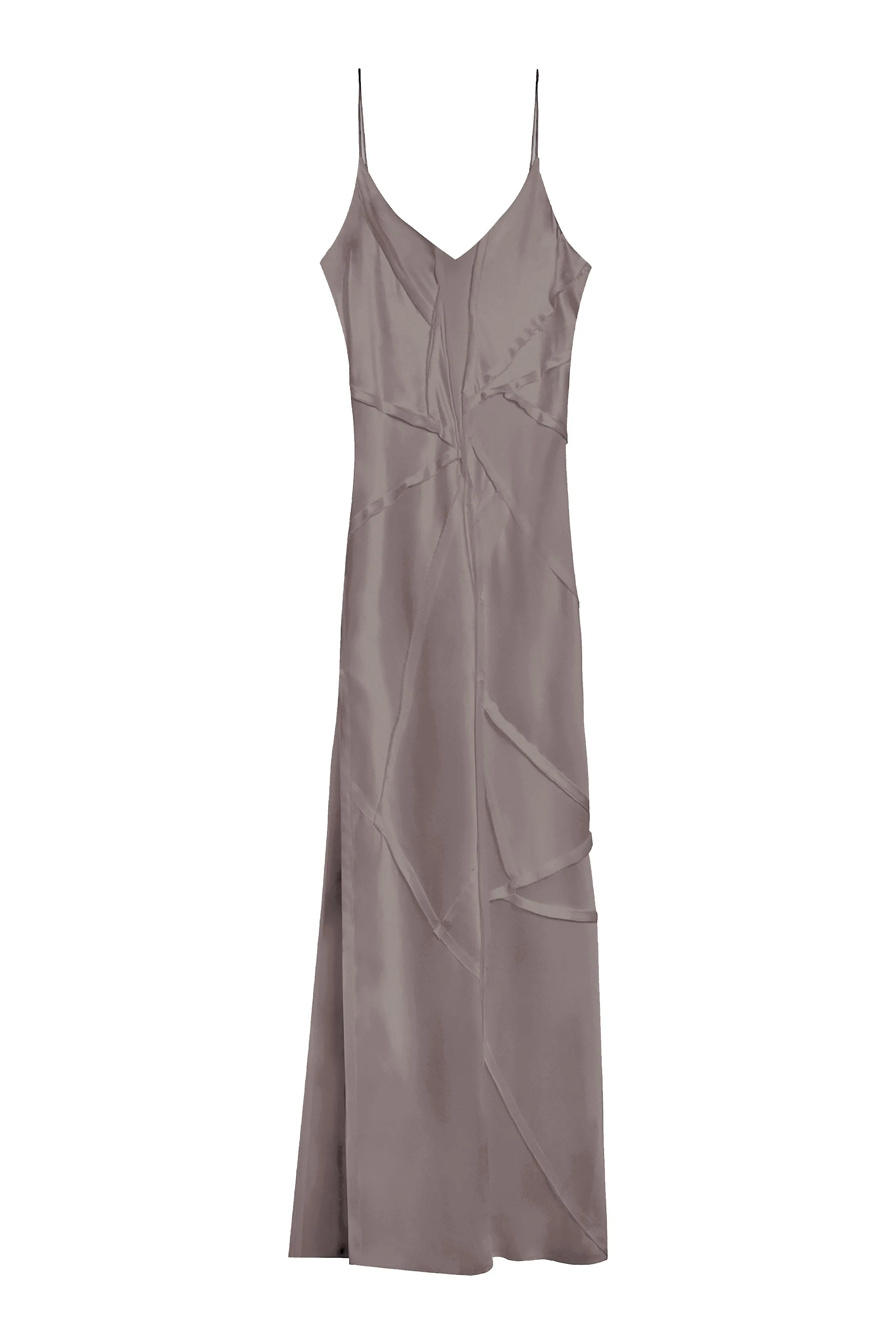 BM Elongated Recycled Dress with Slit - Ash