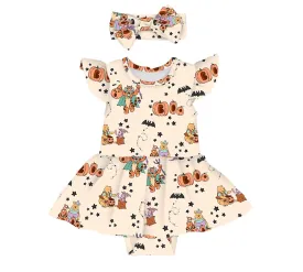 Boo Bash Pooh Boo - Bamboo Twirl Skirt Bodysuit