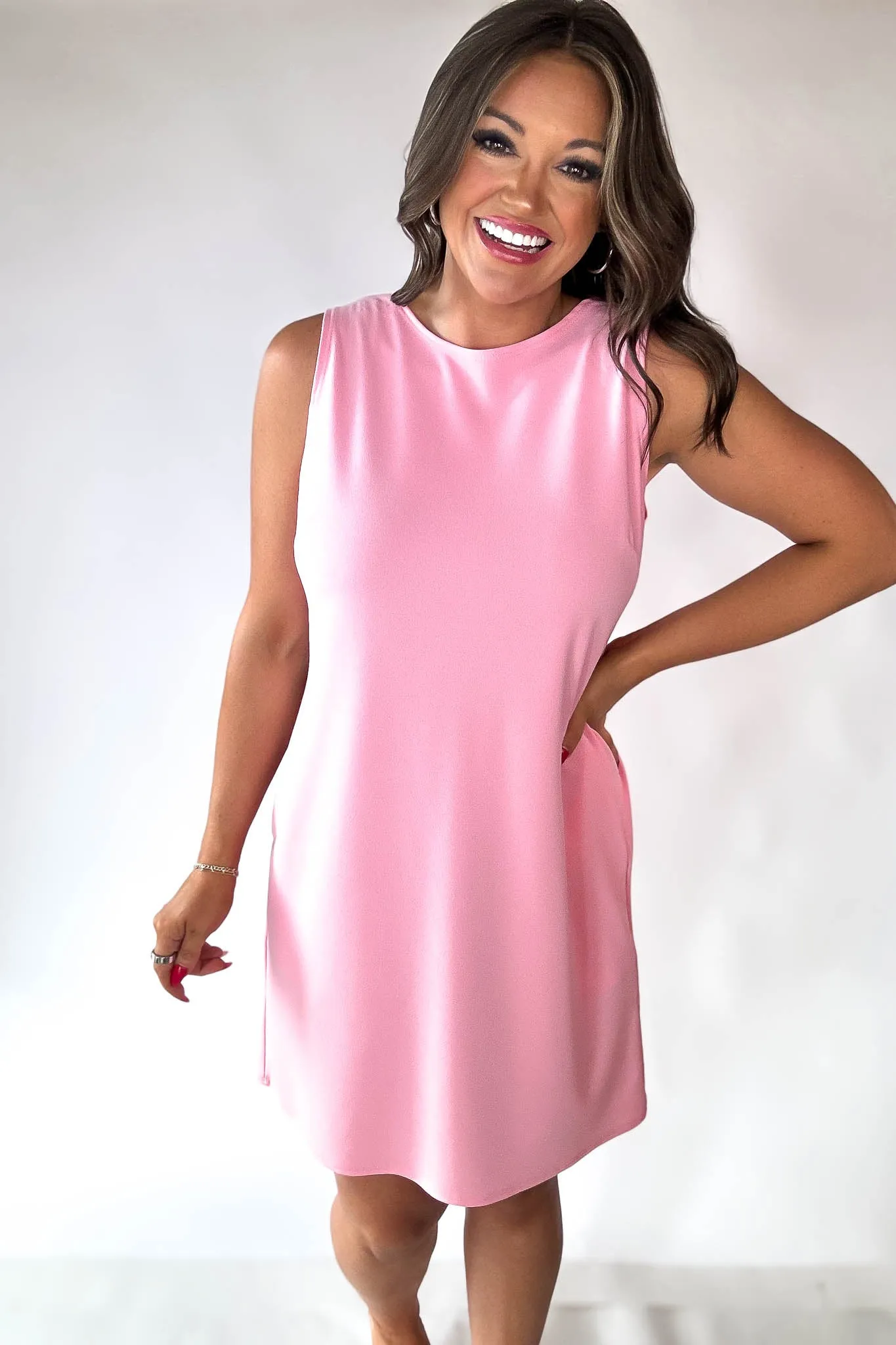 Bow Back Pink Dress