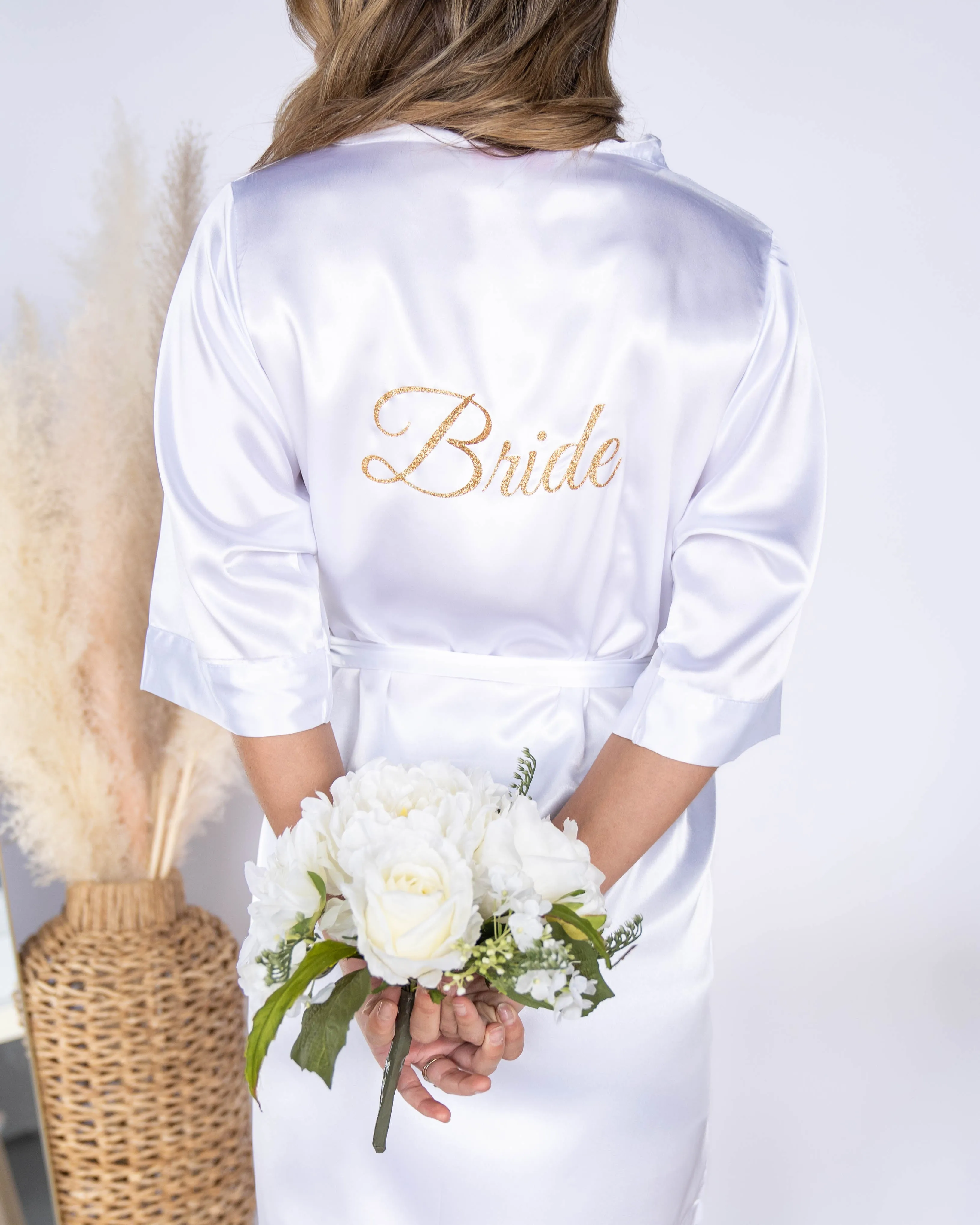 Bride Tie Robe - White