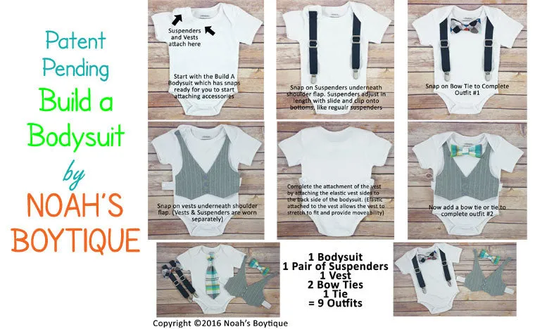 Brown Noah's Boytique Bodysuit Suspenders