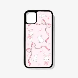 Bunny Bow Glass Case