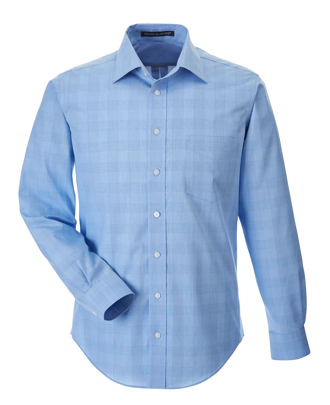 C1698M Mens Crown Collection Glen Plaid Shirt