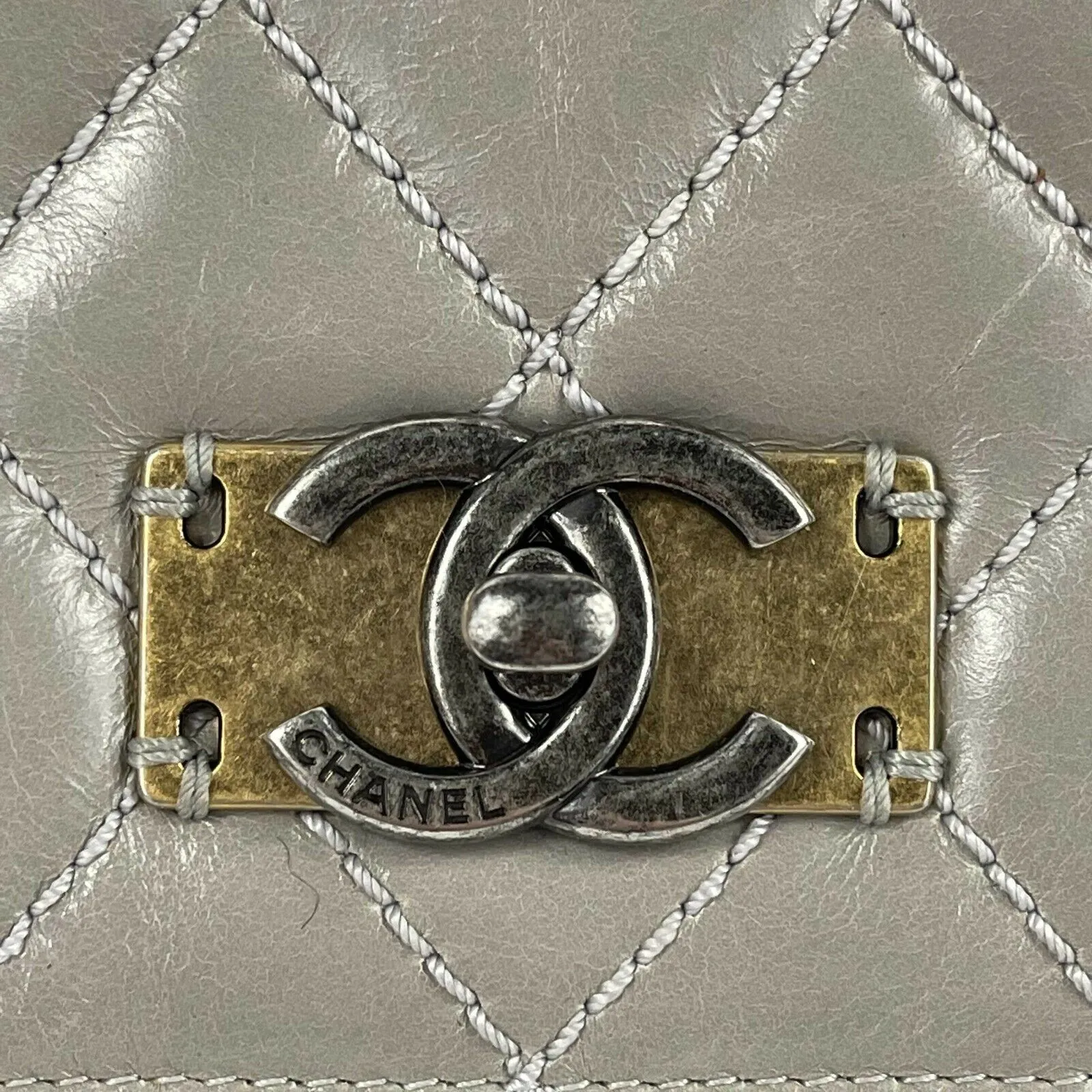 CHANEL - Glazed Calfskin Quilted Medium Day Trip Flap Bag - Crossbody