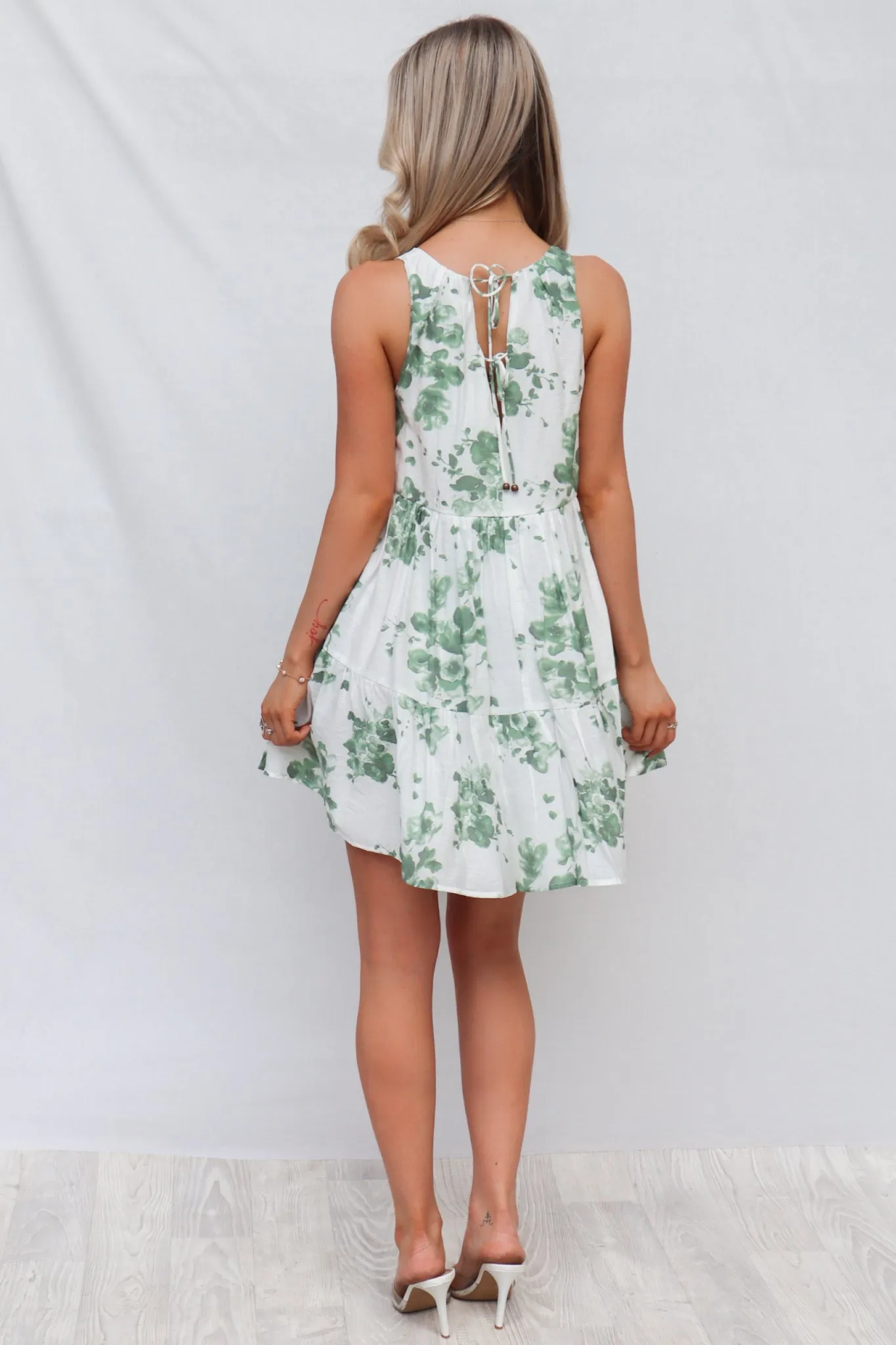 Chanel Mini Dress - Green Floral