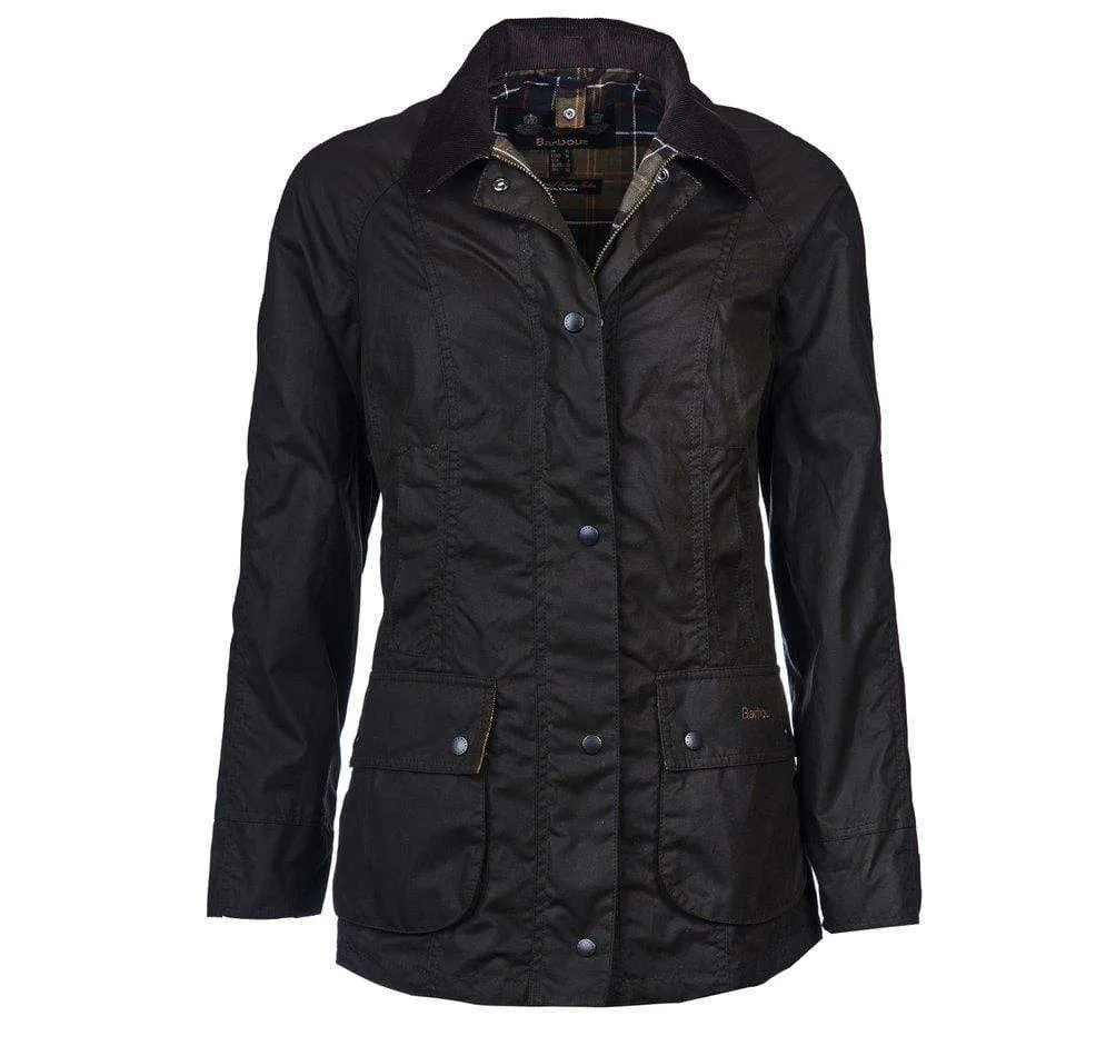 Classic Beadnell Wax Jacket- Olive