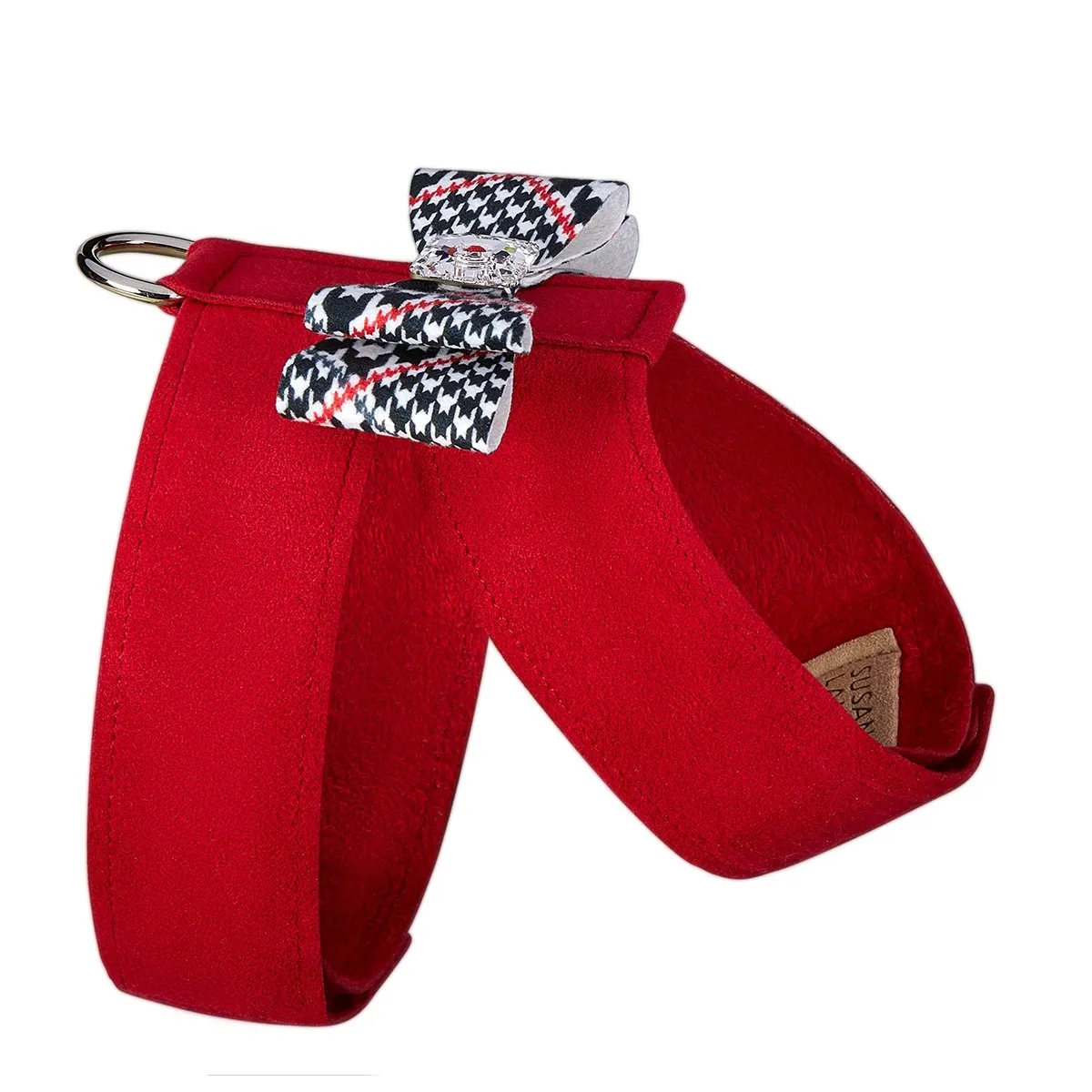 Classic Glen Houndstooth Big Bow Tinkie Harness