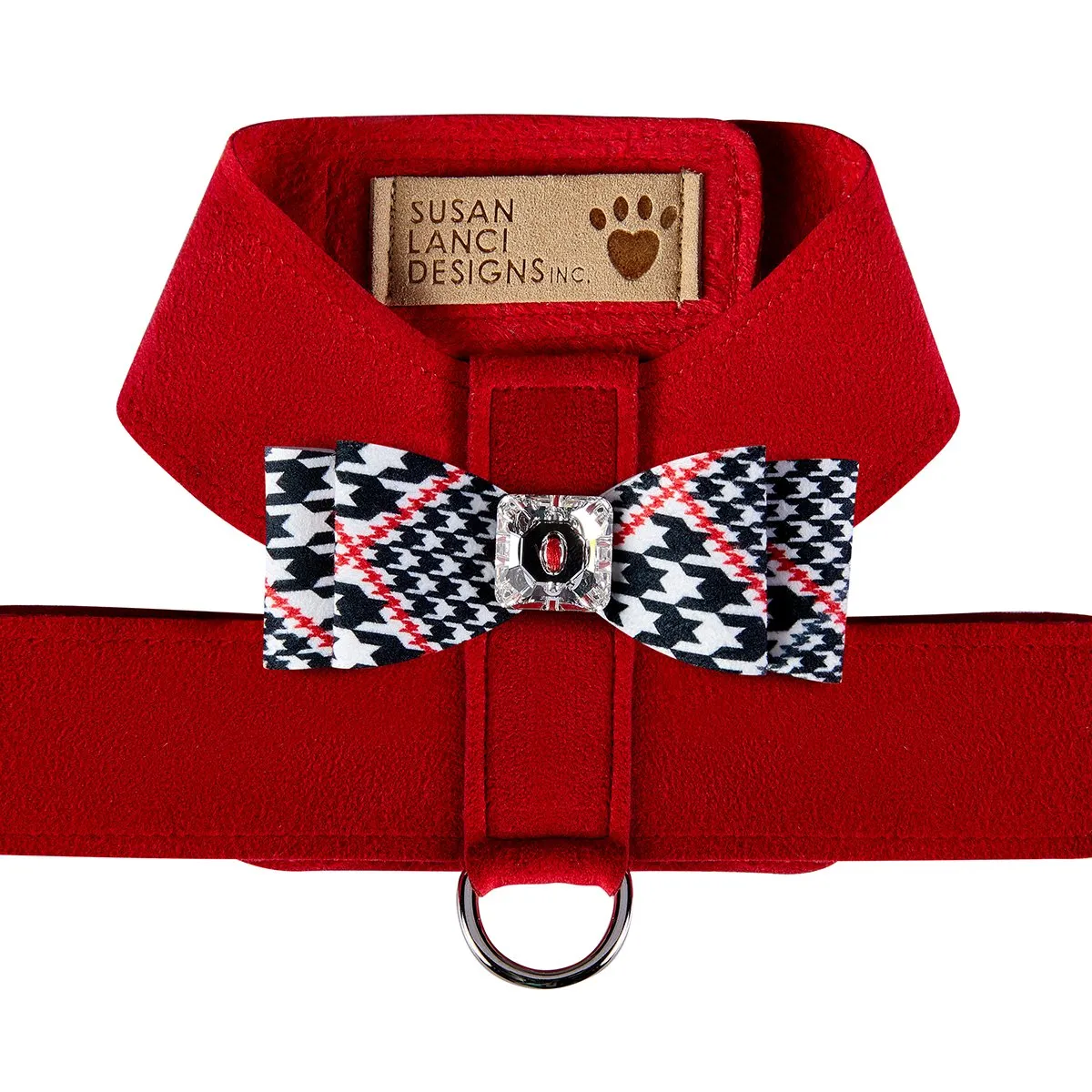 Classic Glen Houndstooth Big Bow Tinkie Harness