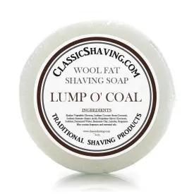 Classic Shaving Wool Fat Shaving Soap - 3" Lump o' Coal