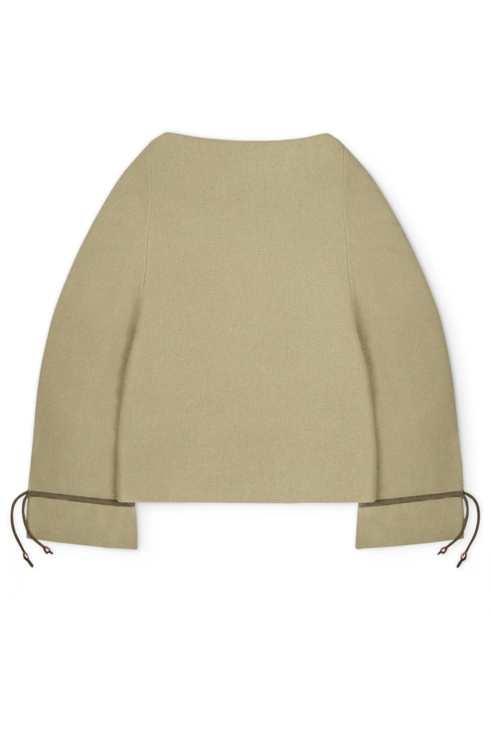 CMMC Bell Sleeve Cashmere Sweater - Moss x Military