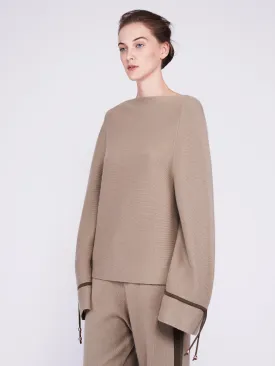 CMMC Bell Sleeve Cashmere Sweater - Moss x Military